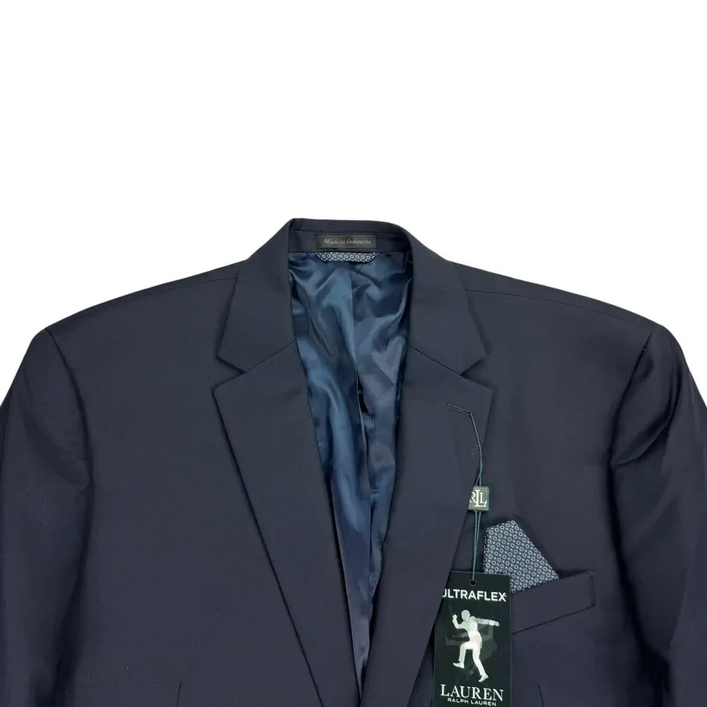 Lauren Ralph Lauren Mens UltraFlex Lang Classic Fit Blazer Suit Jacket Navy 46L